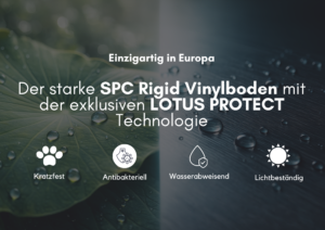 SPC Rigid Vinylboden mit keramikoberfläche Lotus Protect und UV